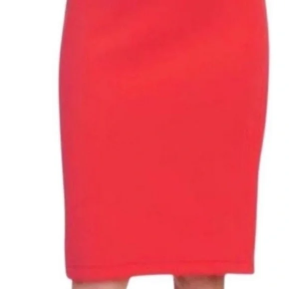 Carmen Marc Valvo Exposed Back Zipper Fitted PencilSkirt NWT